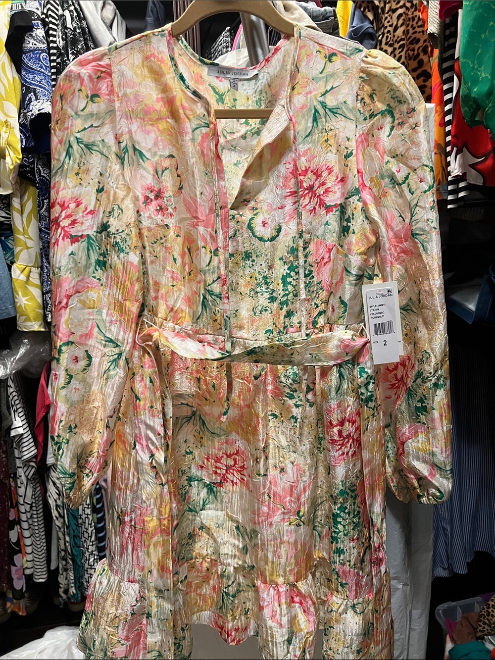 NWT Julia Jordan Floral Mini Dress Sz 2